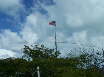 Jody's place is easy to find - just look for the M2 80 meter dipole with the US Flag!